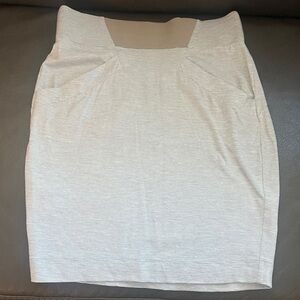 BCBG Generation Gray & White Pinstripe Stretch Pencil Skirt size Small